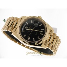 Rolex Day-Date 40mm Nero Baguette ref. 228238-0004 nuovo